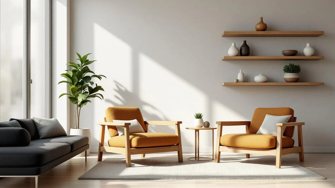 Designer erklärt: Warum Naturholzsessel in modernen Wohnzimmern dominieren