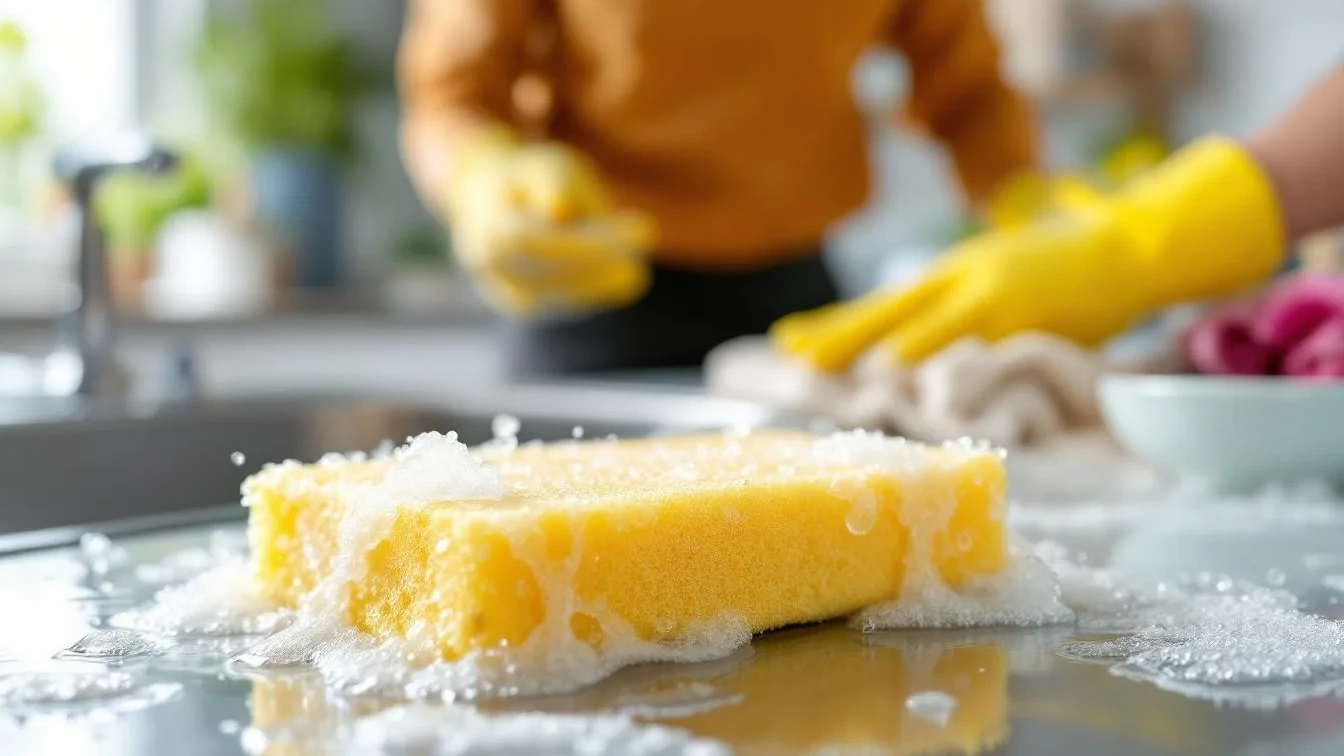 Ein Reinigungsexperte verrät, warum du deine Spülschwamm zu lange behältst