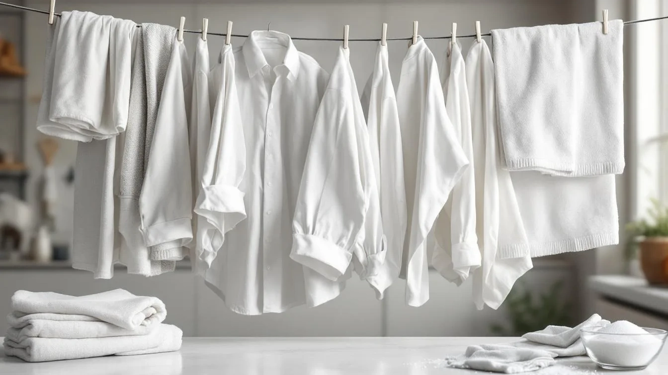 Textilexperte verrät: So hält Salz weiße Wäsche strahlend sauber