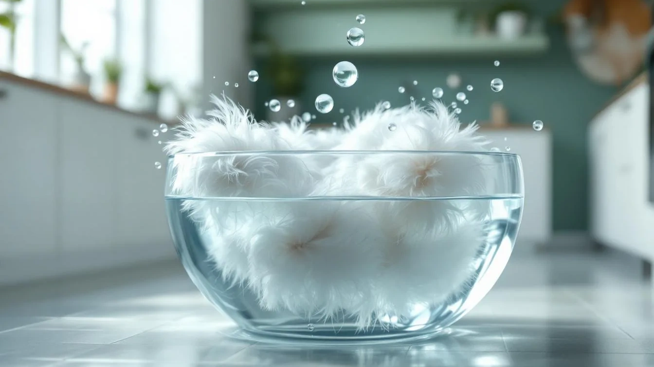 Warum vier Tropfen dieses Mittels verklumpte Daunen und Geruch verhindern